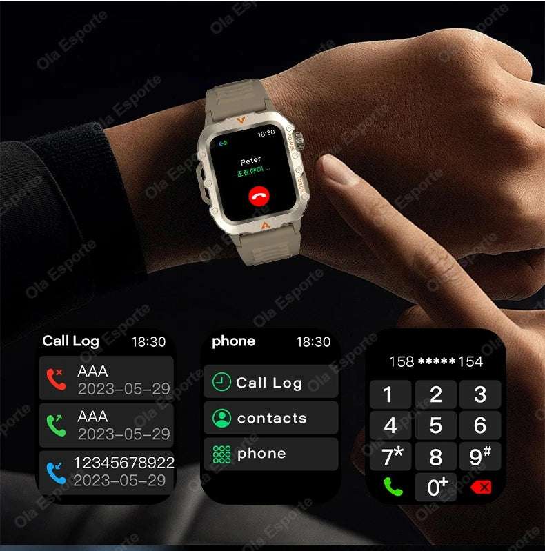 Original Men Smart Watch Bluetooth Call Fitness Clock 3ATM IP68 Swim Waterproof Sports Smartwatch for Women Xiaomi Android 2025 - Mountain ship