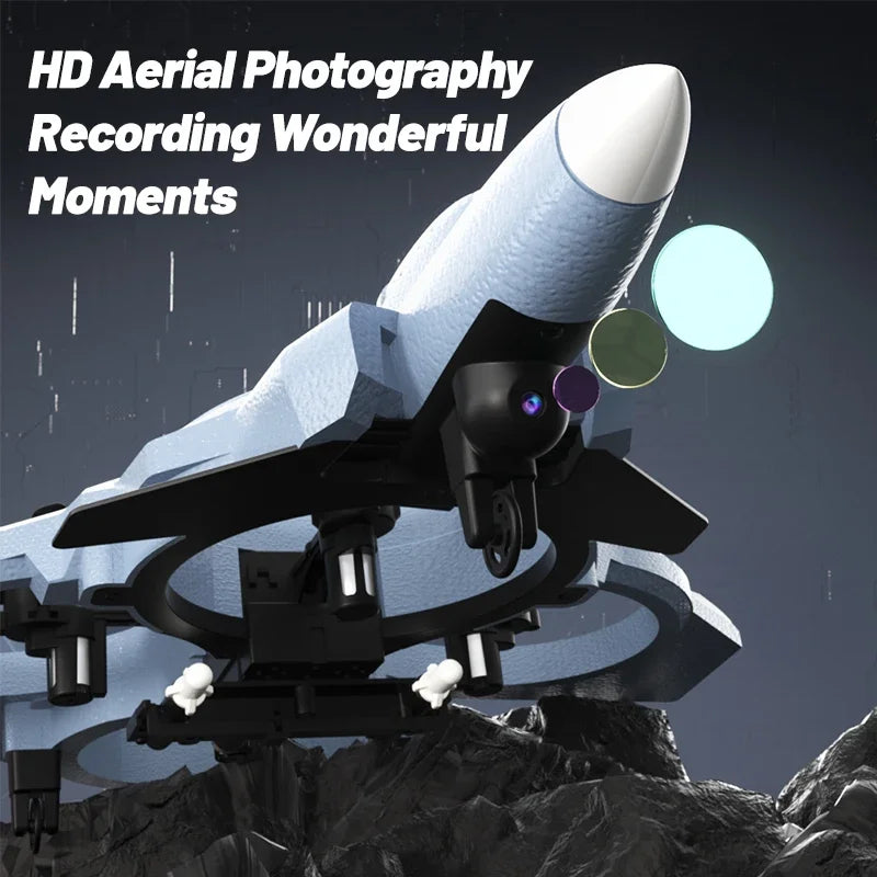 JJRC Dron With Camera Glide Take Off EVA Fighter WIFI Picture Transmission 8K Aerial Foam Remote Control Aircraft Toy Gifts - Mountain ship