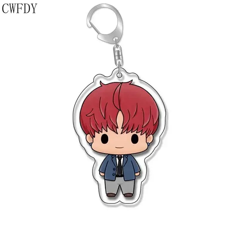 New Anime Dandadan Momo Acrylic Keychain Children Cartoon Badge Pendant Charms Key Chain Jewelry Accessories For Fans Xams Gift - Mountain ship