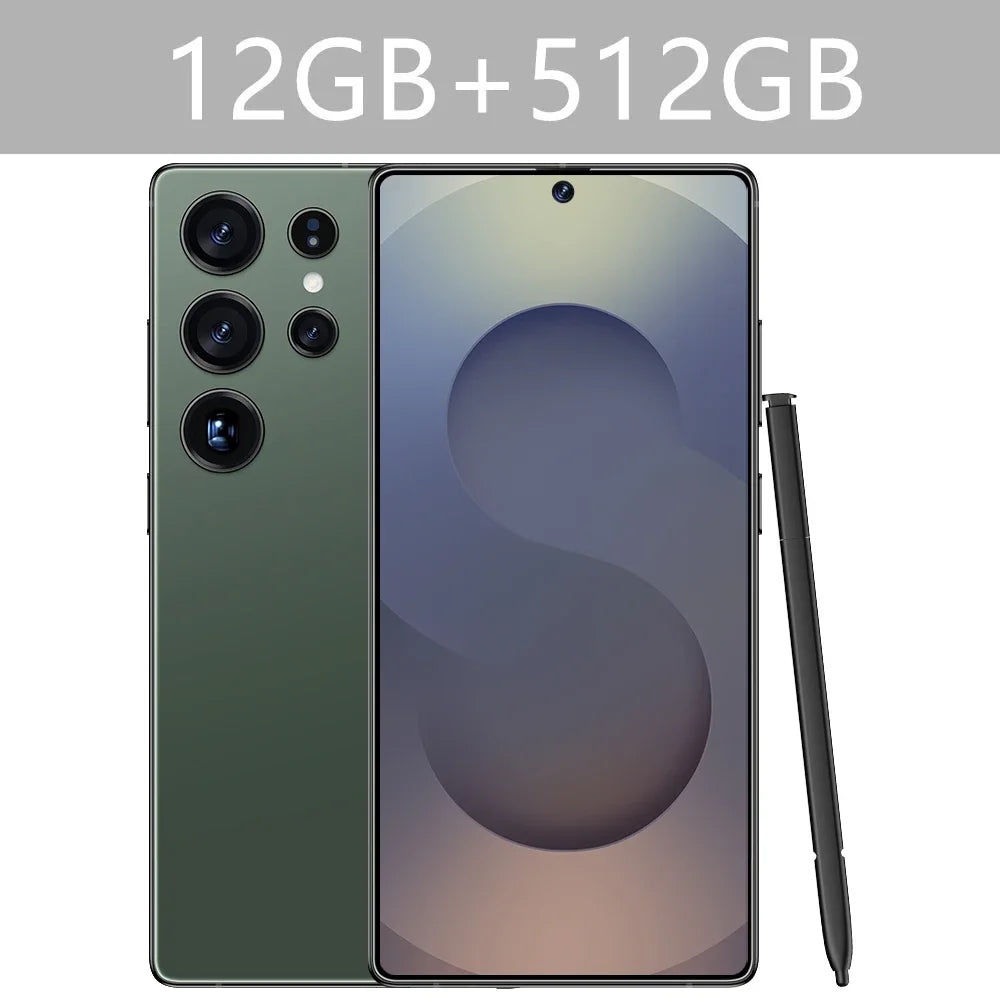 New S25 Ultra 7.3HD Original Smartphone 5G Global Version Mobile Phones Dual SIM Card Android 14 Cell Phone 7800mAh Cellphones - Mountain ship