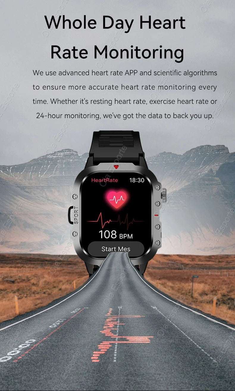 Original Men Smart Watch Bluetooth Call Fitness Clock 3ATM IP68 Swim Waterproof Sports Smartwatch for Women Xiaomi Android 2024 - Mountain ship