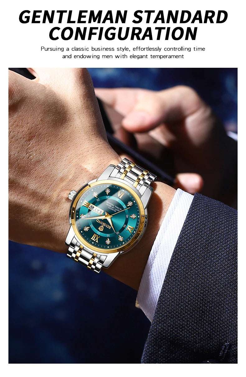 2024 Top Brand Luxury Fashion Diver Watch Men 30ATM Waterproof Date Clock Sport Watches Mens Quartz Wristwatch Relogio Masculino - Mountain ship