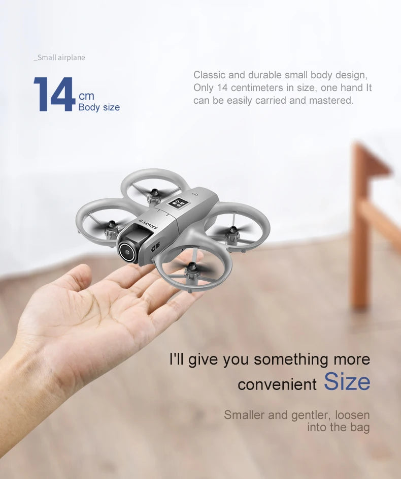 2025 D16 Mini Drone HD Camera 4K 1080P 180 ° Lens Dron Professional Obstacle Avoidance Optical Flow FPV Dron RC Quadcopter Toys - Mountain ship