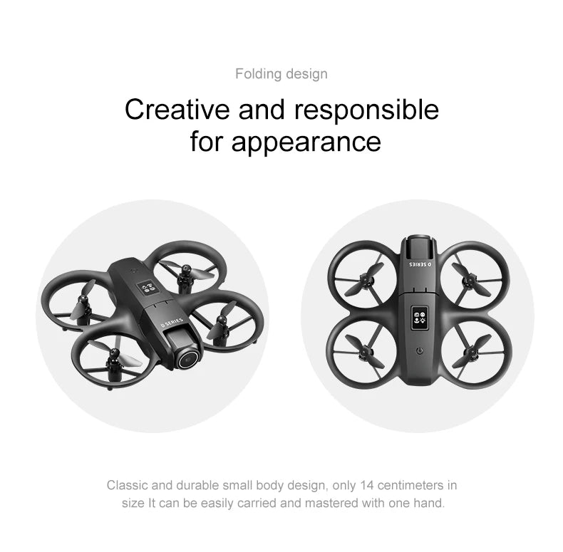 2025 D16 Mini Drone HD Camera 4K 1080P 180 ° Lens Dron Professional Obstacle Avoidance Optical Flow FPV Dron RC Quadcopter Toys - Mountain ship