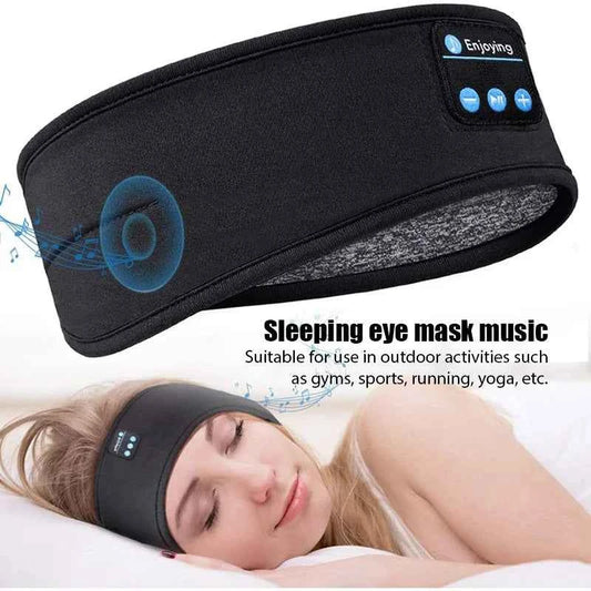 Fone Bluetooth Earphones Sports Sleeping Headband Elastic Wireless Headphones Music Eye Mask Wireless Bluetooth Headset Headband - Mountain ship