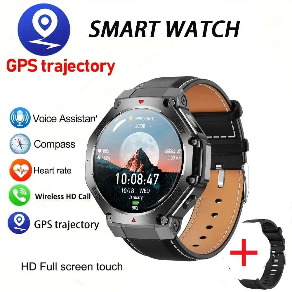 2025 New LED Smart Watch Men's HD AMOLED Bluetooth Call Waterproof Smartwatch Heart Rate Monitoring Women's Health Smart Watches - Mountain ship