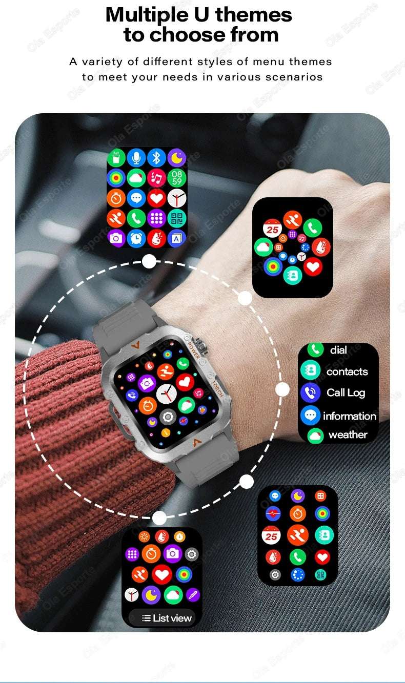 Original Men Smart Watch Bluetooth Call Fitness Clock 3ATM IP68 Swim Waterproof Sports Smartwatch for Women Xiaomi Android 2025 - Mountain ship