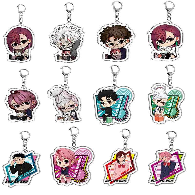 New Anime Dandadan Momo Acrylic Keychain Children Cartoon Badge Pendant Charms Key Chain Jewelry Accessories For Fans Xams Gift - Mountain ship