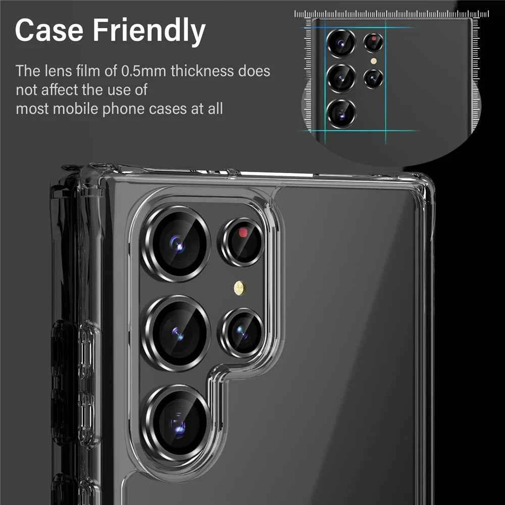For Samsung S24 S23 Ultra Camera Lens Protector Aluminum Alloy Metal Tempered Glass Camera Film For Galaxy S22 Ultra Accessories - Mountain ship