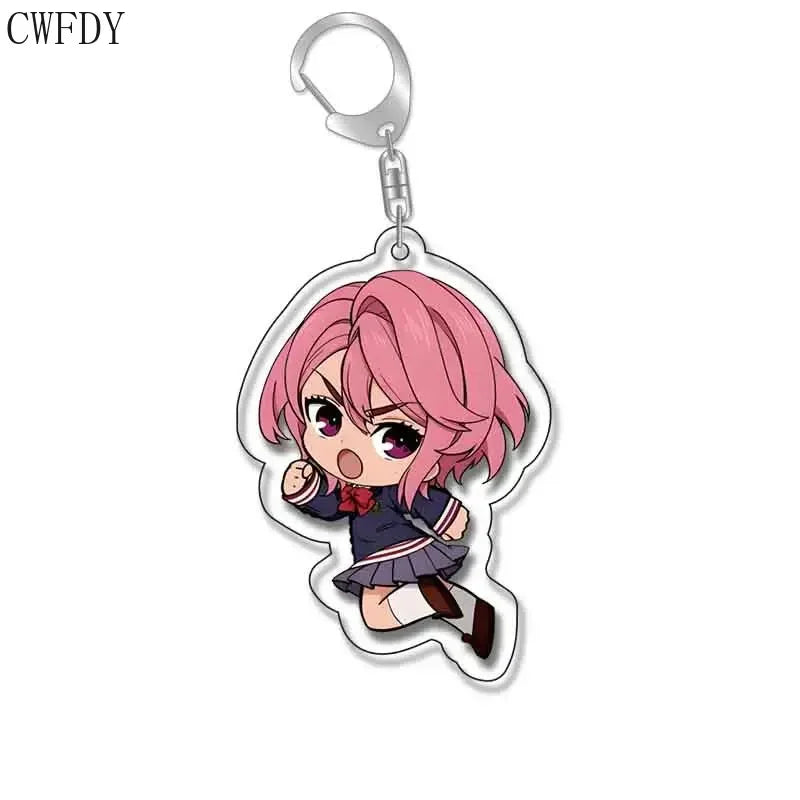 New Anime Dandadan Momo Acrylic Keychain Children Cartoon Badge Pendant Charms Key Chain Jewelry Accessories For Fans Xams Gift - Mountain ship
