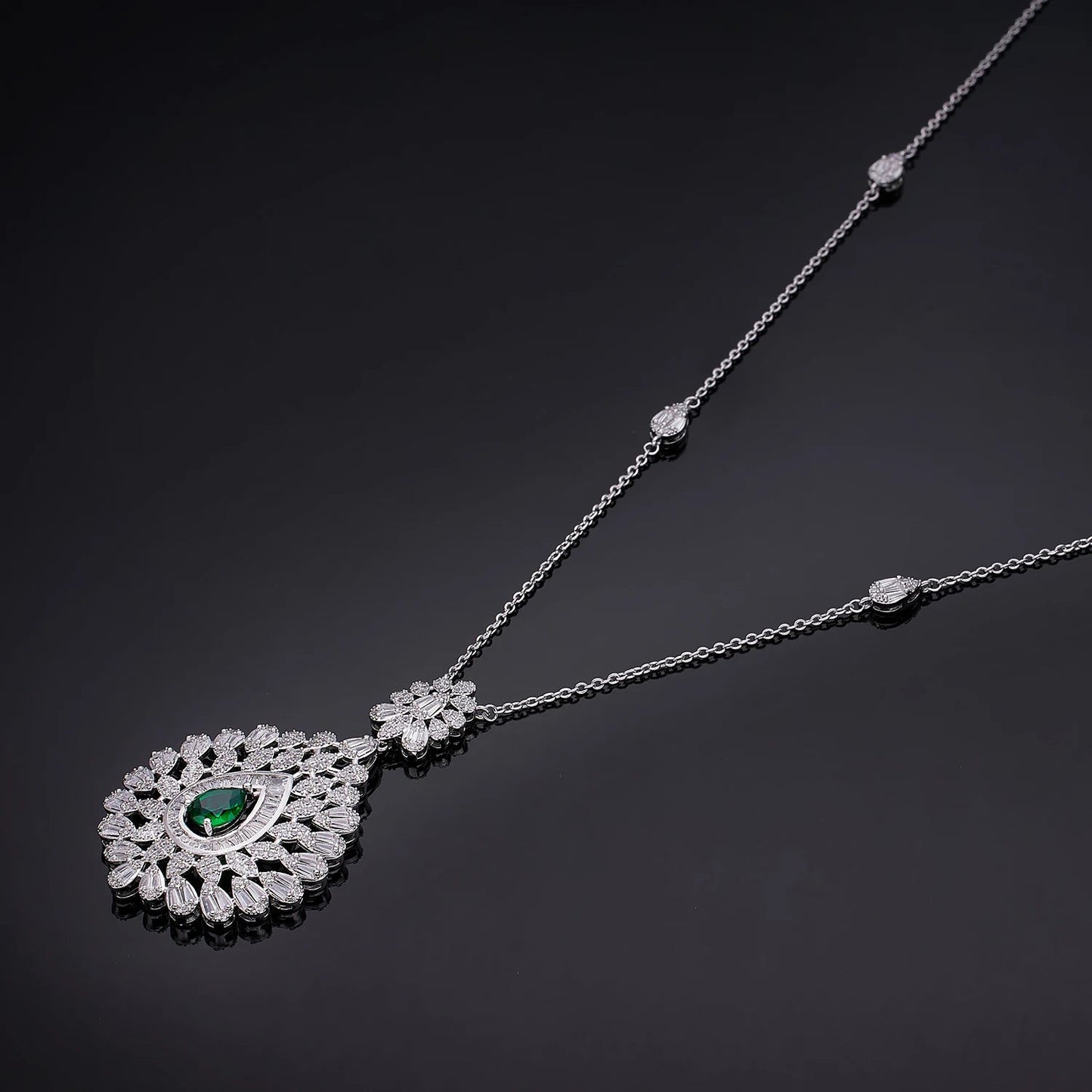 2023 Best selling African Sweater Chain 2-piece Bridal Jewelry Set New Fashion Dubai Jewelry Set Women's Wedding Party - Mountain ship