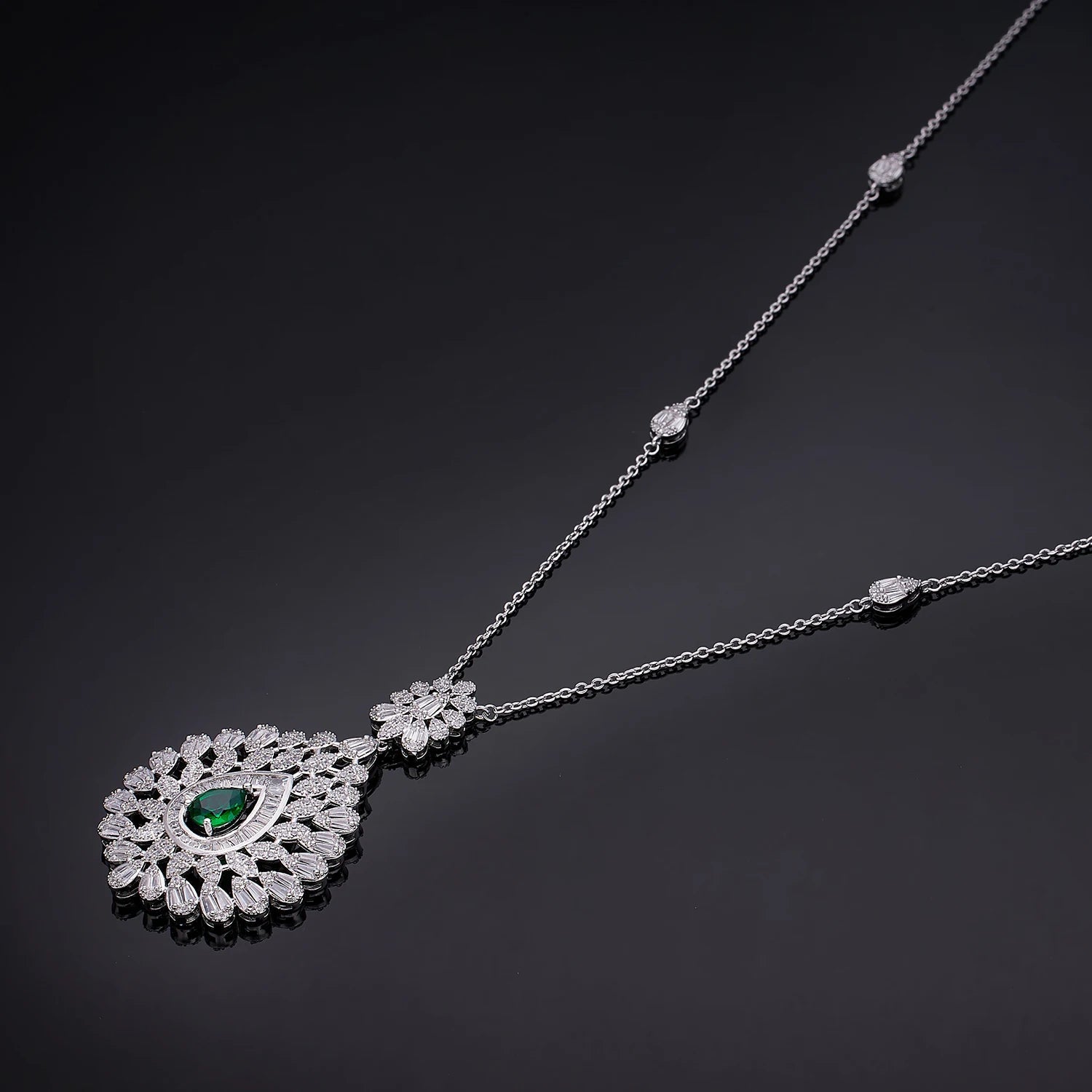 2023 Best selling African Sweater Chain 2-piece Bridal Jewelry Set New Fashion Dubai Jewelry Set Women's Wedding Party - Mountain ship