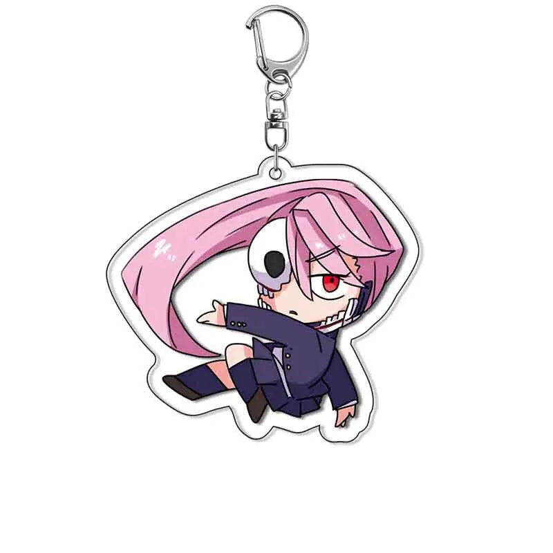 New Anime Dandadan Momo Acrylic Keychain Children Cartoon Badge Pendant Charms Key Chain Jewelry Accessories For Fans Xams Gift Mountain ship