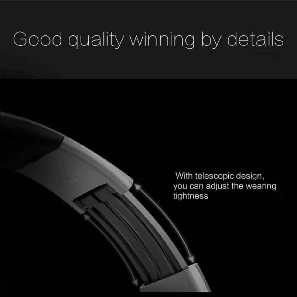 Wireless Headphone Radio Over Ear Bluetooth Compatibility Stereo Earphone Headset for Computer Phone Support FM Audio Card AUX - Mountain ship