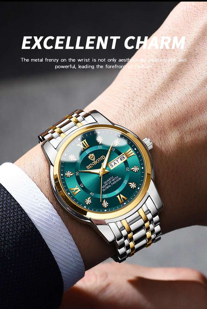 2024 Top Brand Luxury Fashion Diver Watch Men 30ATM Waterproof Date Clock Sport Watches Mens Quartz Wristwatch Relogio Masculino - Mountain ship