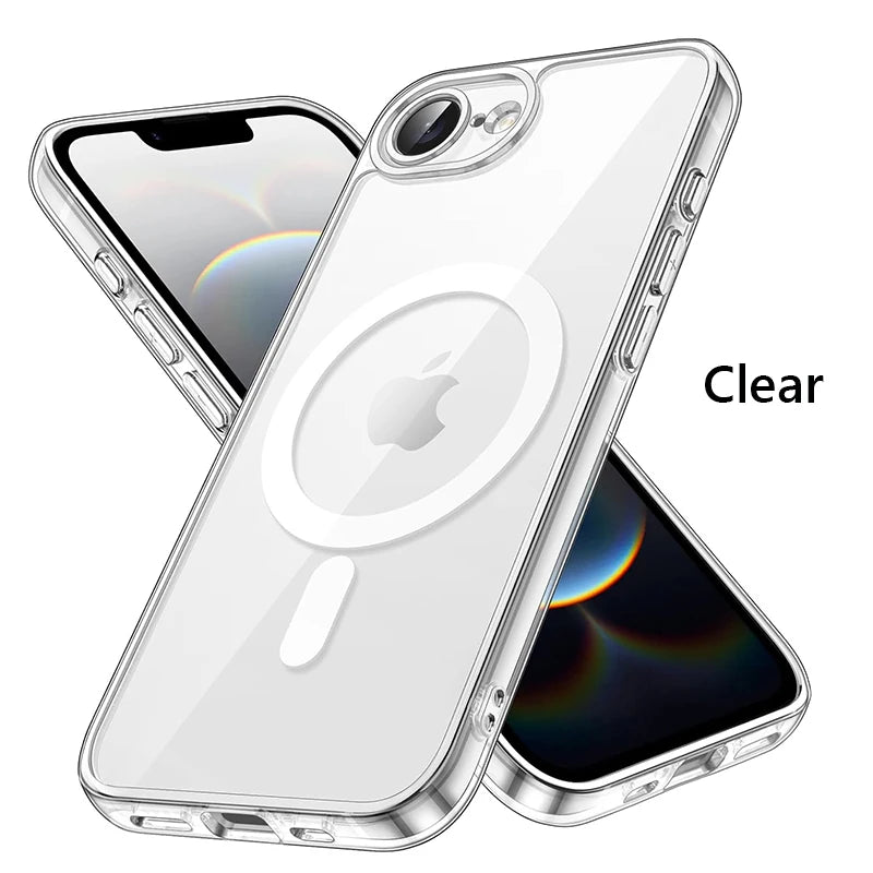 For Magsafe Magnetic Wireless Charging Case For iPhone 16E iPhone16E 5G Shockproof Matte Back Cover Coque - Mountain ship