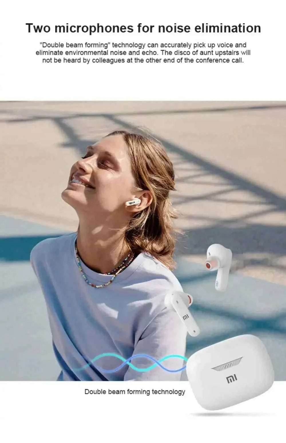 Xiaomi Tune 230NC TWS Wireless Bluetooth Earphones Earbuds Headsets Waterproof Sports Gaming Low Latency Smart Sports Headphones - Mountain ship