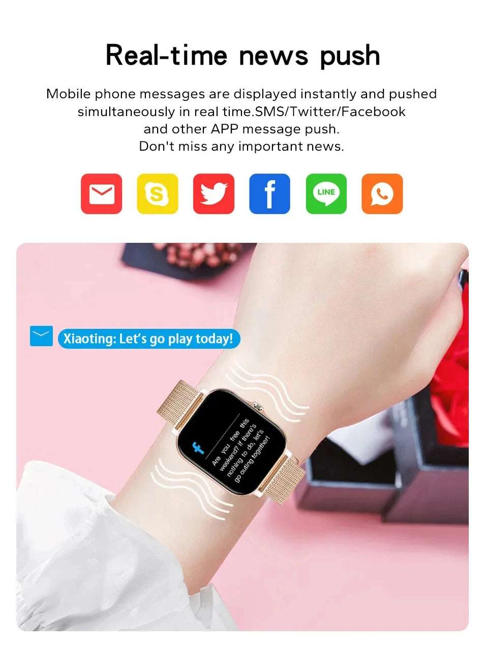 2025 New Bluetooth Answer Call Smart Watch Men Touch Call Fitness Tracker Waterproof Smartwatch Women For Android ios Gift - Mountain ship