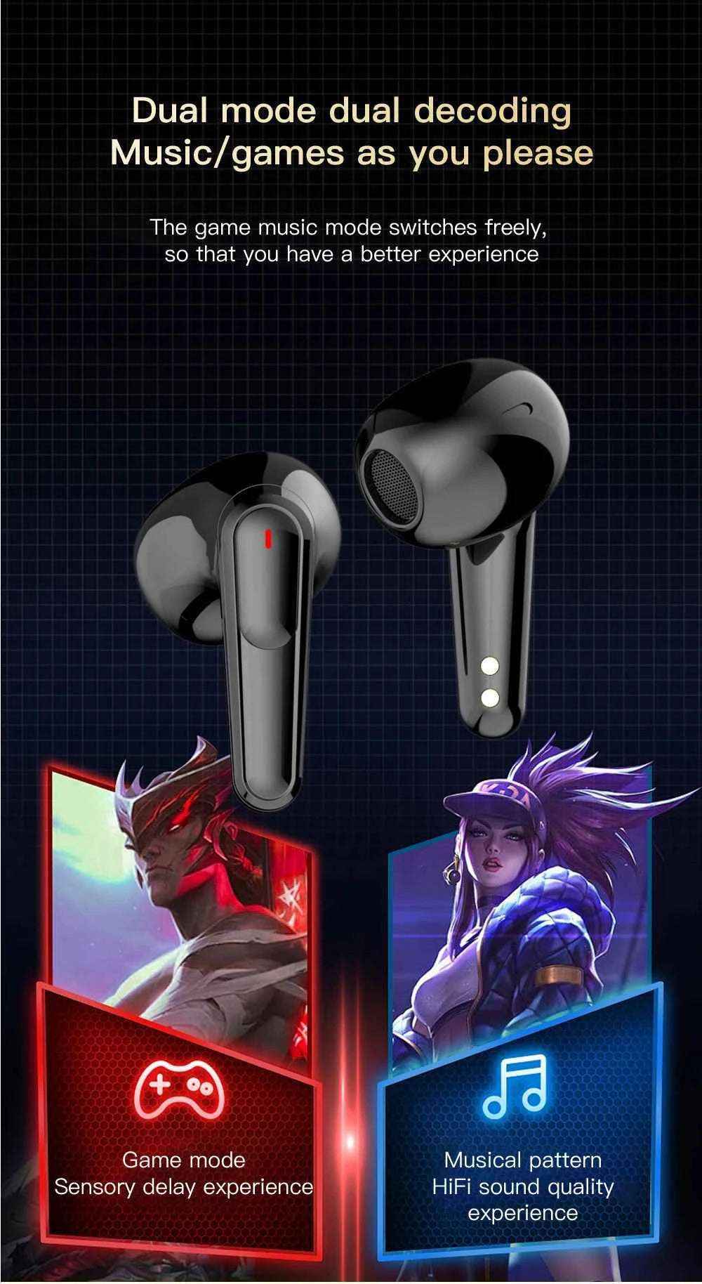2025 AI Translation Earphones Wireless Bluetooth 5.4 2 Inch Smart Touch Screen Noise Cancellation IPX4 In-Ear Headset - Mountain ship