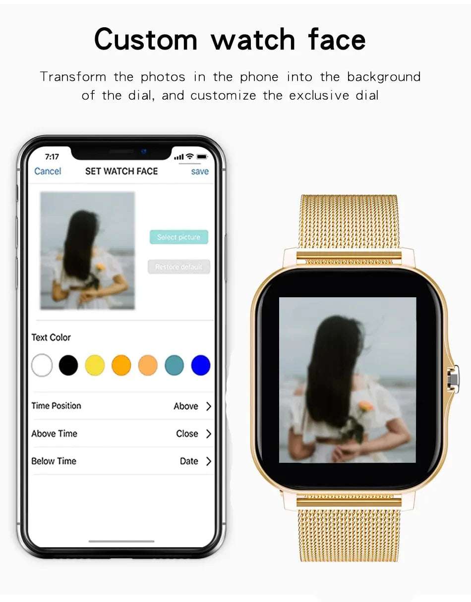 2025 New Bluetooth Answer Call Smart Watch Men Touch Call Fitness Tracker Waterproof Smartwatch Women For Android ios Gift - Mountain ship