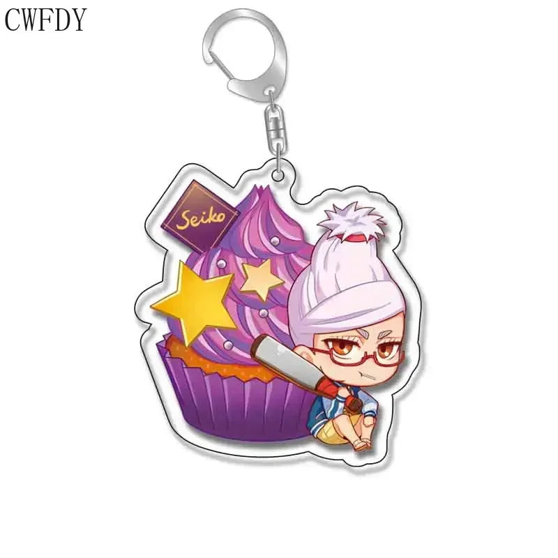 New Anime Dandadan Momo Acrylic Keychain Children Cartoon Badge Pendant Charms Key Chain Jewelry Accessories For Fans Xams Gift - Mountain ship