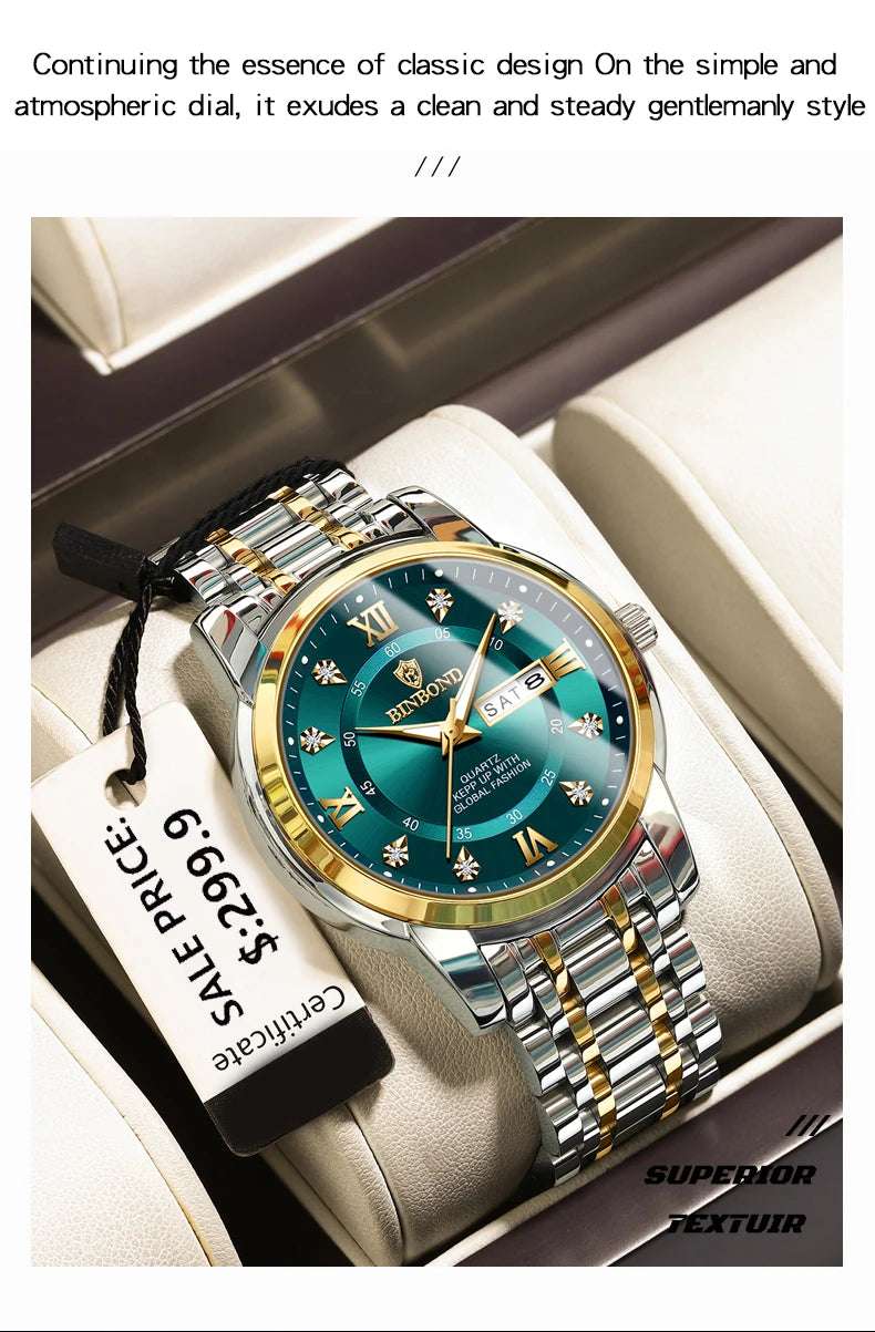 2024 Top Brand Luxury Fashion Diver Watch Men 30ATM Waterproof Date Clock Sport Watches Mens Quartz Wristwatch Relogio Masculino - Mountain ship