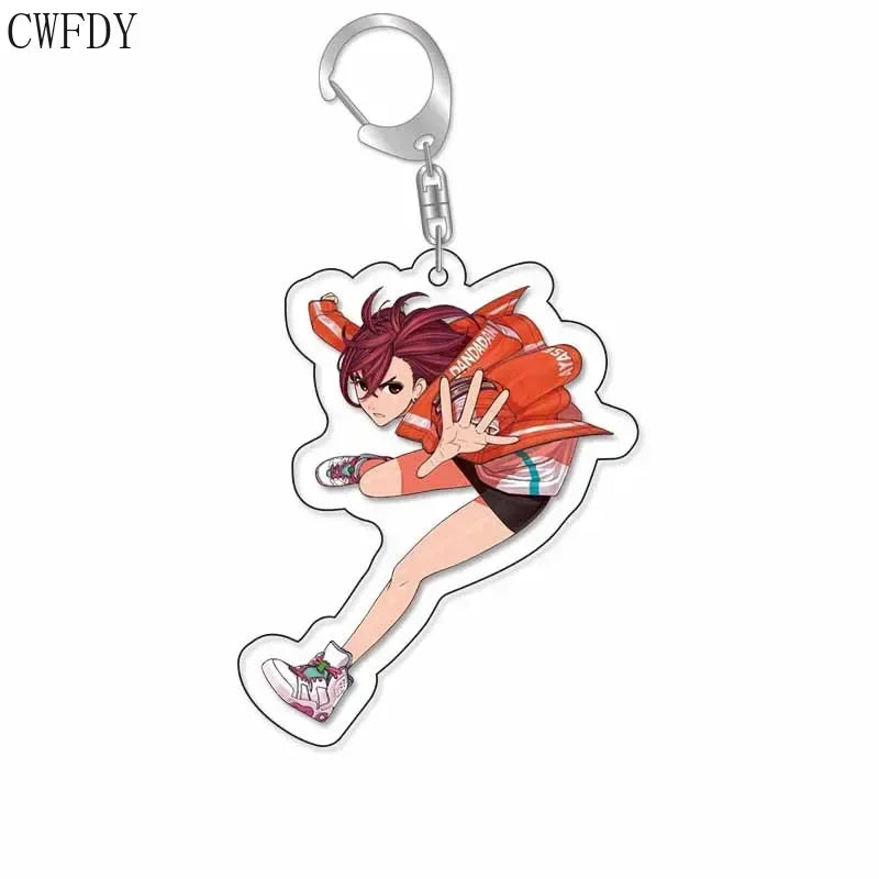 New Anime Dandadan Momo Acrylic Keychain Children Cartoon Badge Pendant Charms Key Chain Jewelry Accessories For Fans Xams Gift Mountain ship