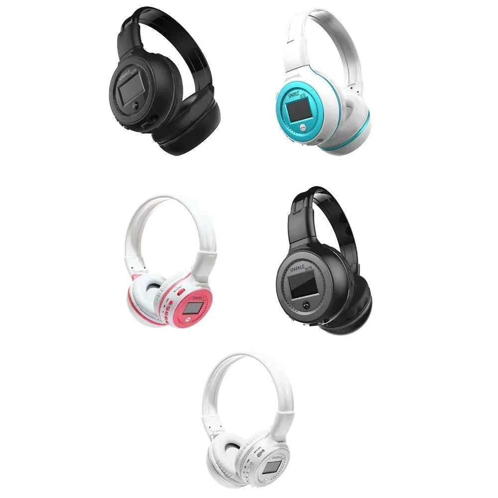 Wireless Headphone Radio Over Ear Bluetooth Compatibility Stereo Earphone Headset for Computer Phone Support FM Audio Card AUX - Mountain ship
