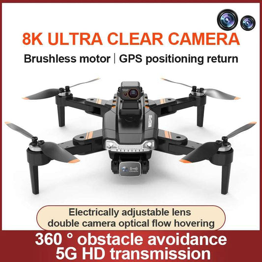 S1 8K Professinal HD GPS Dron One Key Return Optical Flow Localization Folding Quadcopter 360° Obstacle Avoidance Dron Toys - Mountain ship