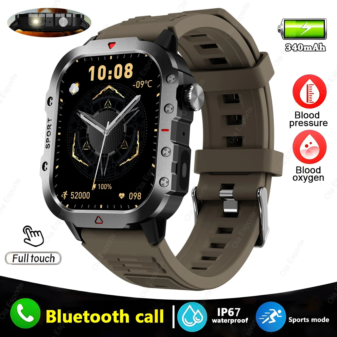 Original Men Smart Watch Bluetooth Call Fitness Clock 3ATM IP68 Swim Waterproof Sports Smartwatch for Women Xiaomi Android 2024 - Mountain ship