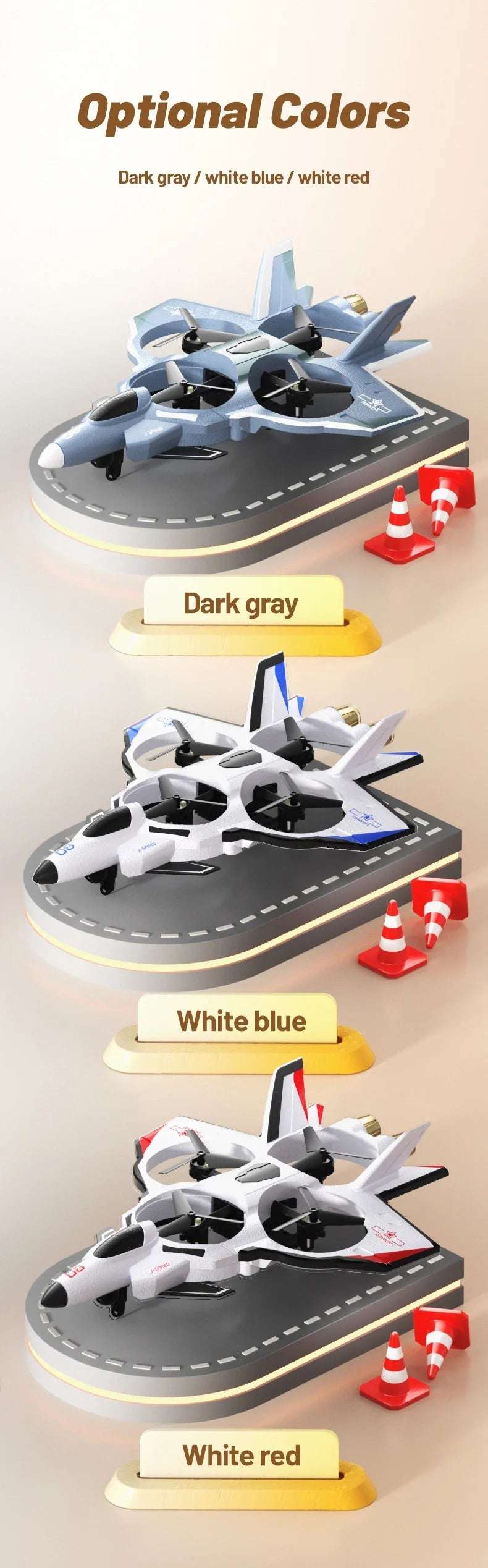 JJRC Dron With Camera Glide Take Off EVA Fighter WIFI Picture Transmission 8K Aerial Foam Remote Control Aircraft Toy Gifts - Mountain ship