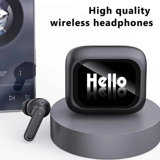 2024 Upgraded Smart Touch Screen Wireless Earbuds with Mic and Volume Control for Smartphones - Unisex - Mountain ship