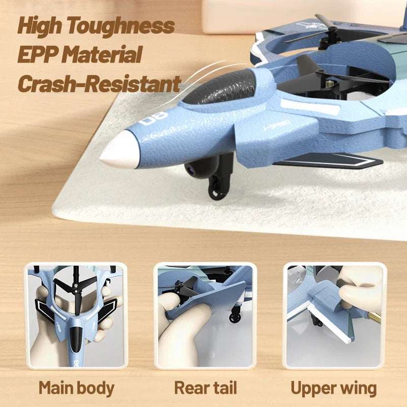 JJRC Dron With Camera Glide Take Off EVA Fighter WIFI Picture Transmission 8K Aerial Foam Remote Control Aircraft Toy Gifts - Mountain ship