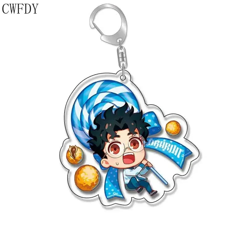 New Anime Dandadan Momo Acrylic Keychain Children Cartoon Badge Pendant Charms Key Chain Jewelry Accessories For Fans Xams Gift Mountain ship