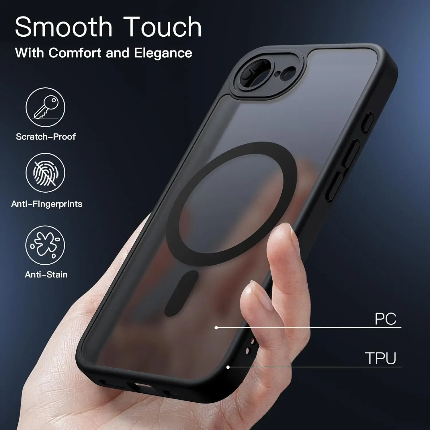 For Magsafe Magnetic Wireless Charging Case For iPhone 16E iPhone16E 5G Shockproof Matte Back Cover Coque - Mountain ship