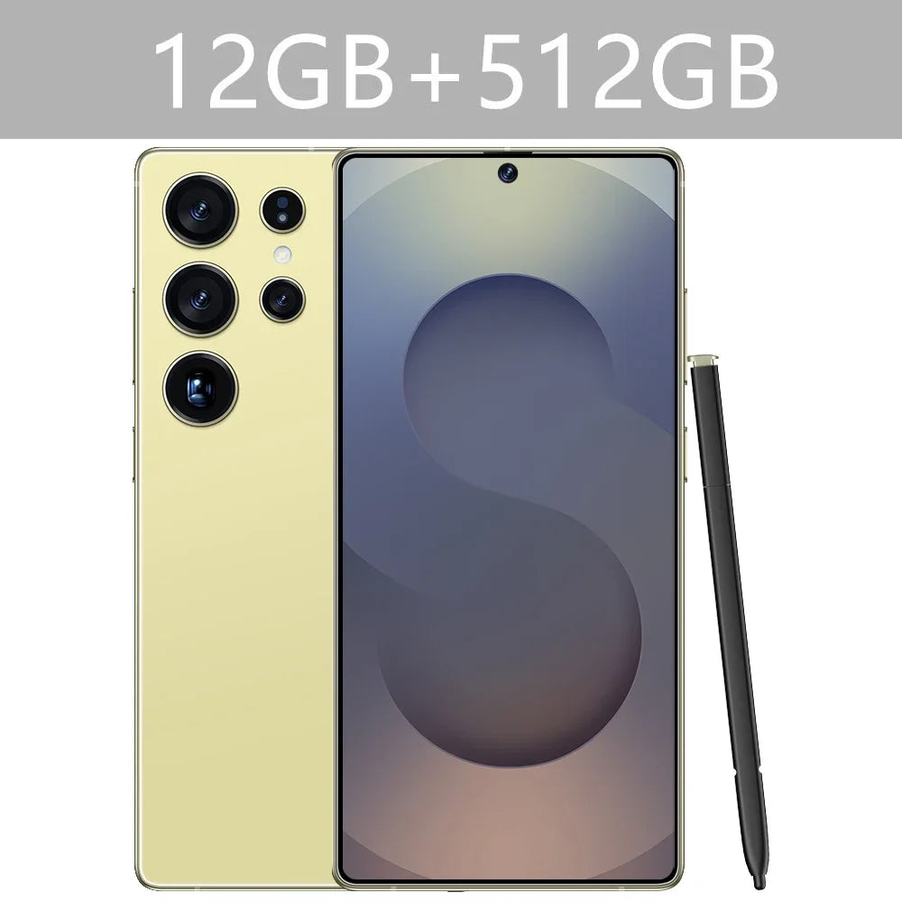 New S25 Ultra 7.3HD Original Smartphone 5G Global Version Mobile Phones Dual SIM Card Android 14 Cell Phone 7800mAh Cellphones - Mountain ship