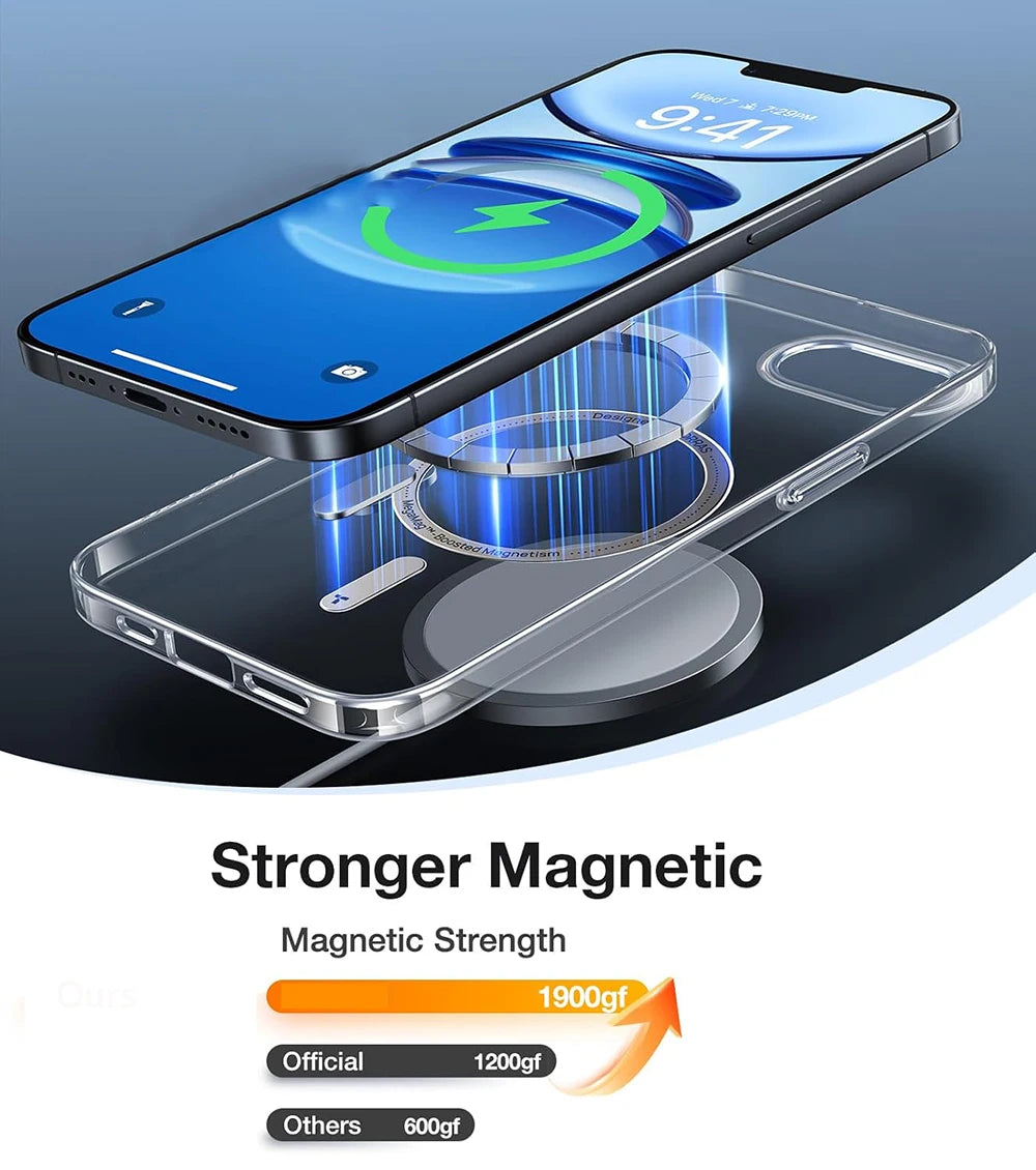 For Magsafe Magnetic Wireless Charging Case For iPhone 16E iPhone16E 5G Shockproof Matte Back Cover Coque - Mountain ship