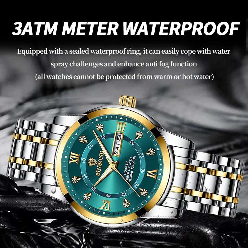 2024 Top Brand Luxury Fashion Diver Watch Men 30ATM Waterproof Date Clock Sport Watches Mens Quartz Wristwatch Relogio Masculino - Mountain ship