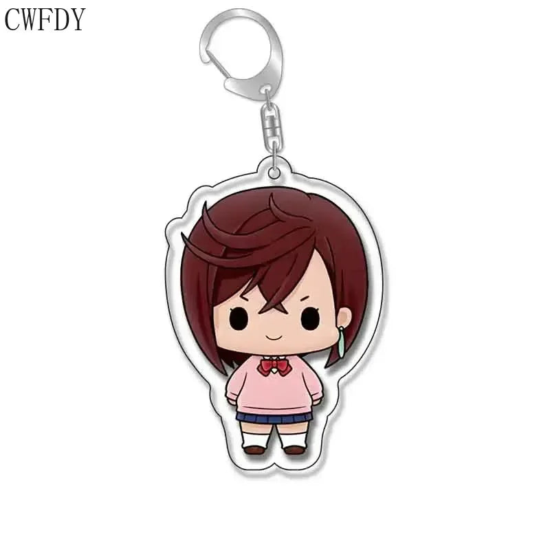 New Anime Dandadan Momo Acrylic Keychain Children Cartoon Badge Pendant Charms Key Chain Jewelry Accessories For Fans Xams Gift Mountain ship
