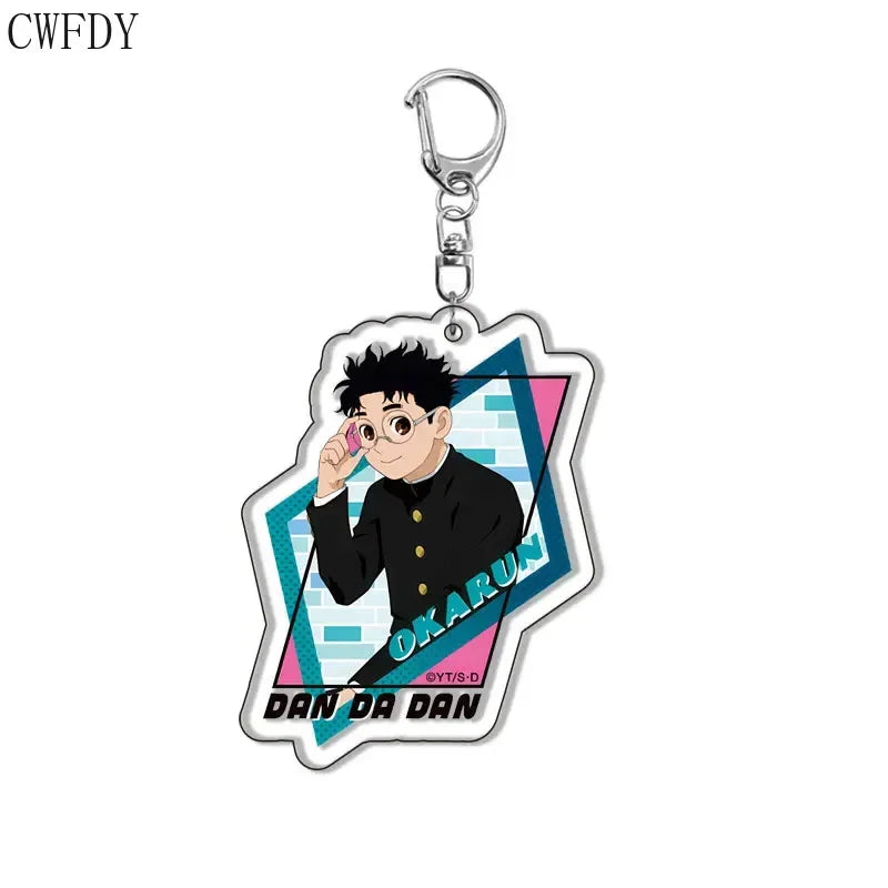 New Anime Dandadan Momo Acrylic Keychain Children Cartoon Badge Pendant Charms Key Chain Jewelry Accessories For Fans Xams Gift - Mountain ship