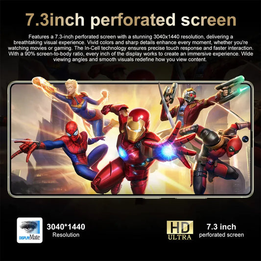 New S25 Ultra 7.3HD Original Smartphone 5G Global Version Mobile Phones Dual SIM Card Android 14 Cell Phone 7800mAh Cellphones - Mountain ship