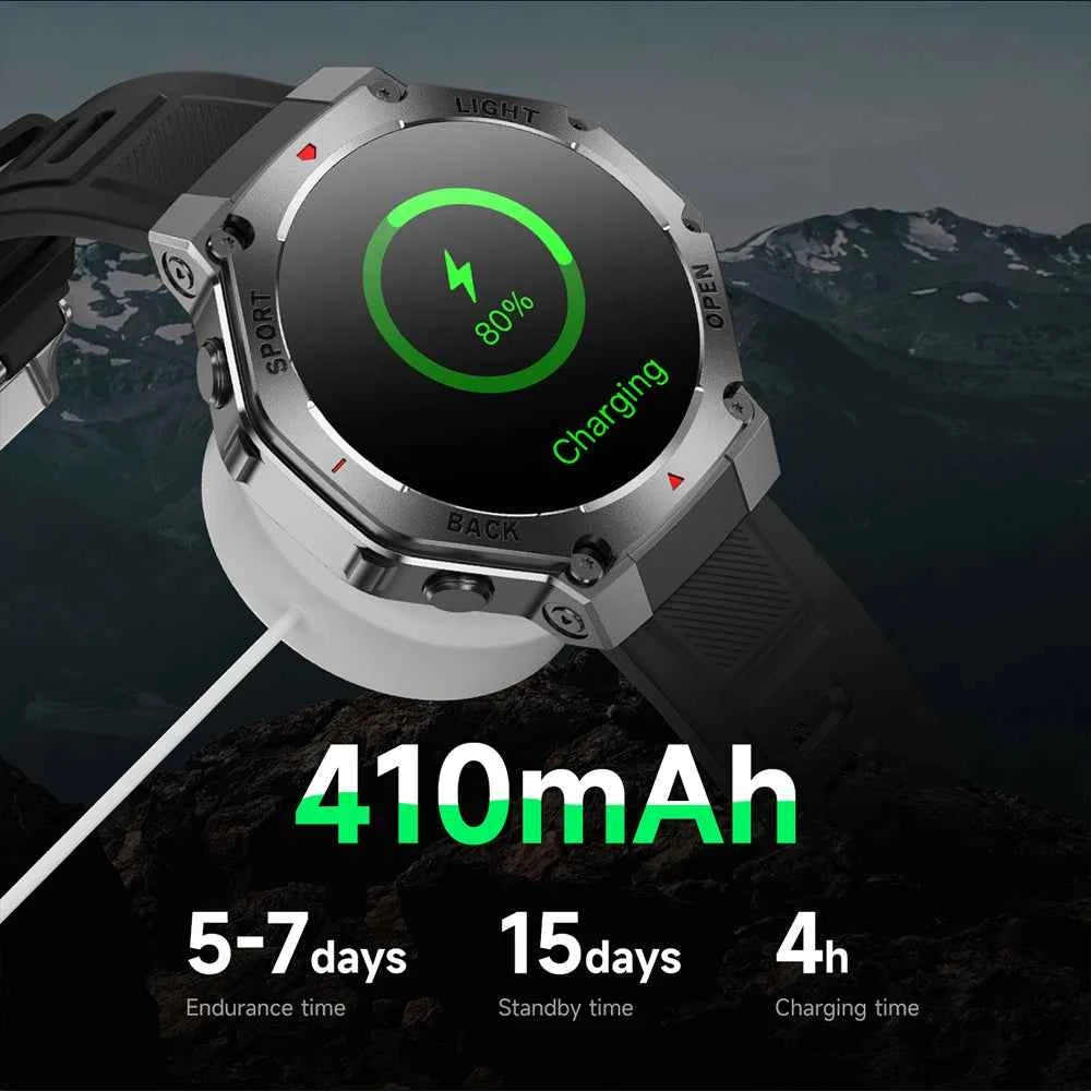 2025 New LED Smart Watch Men's HD AMOLED Bluetooth Call Waterproof Smartwatch Heart Rate Monitoring Women's Health Smart Watches - Mountain ship