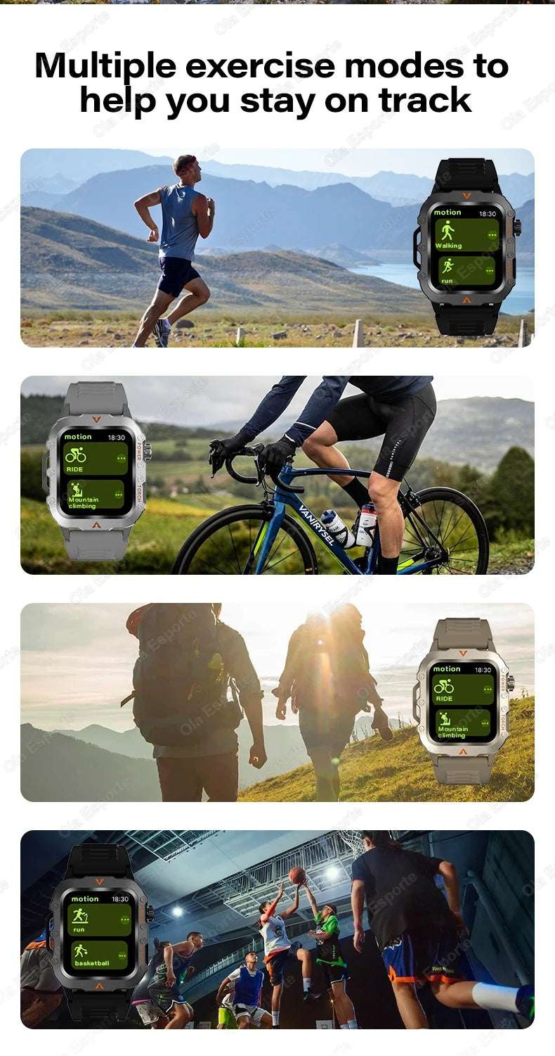 Original Men Smart Watch Bluetooth Call Fitness Clock 3ATM IP68 Swim Waterproof Sports Smartwatch for Women Xiaomi Android 2025 - Mountain ship
