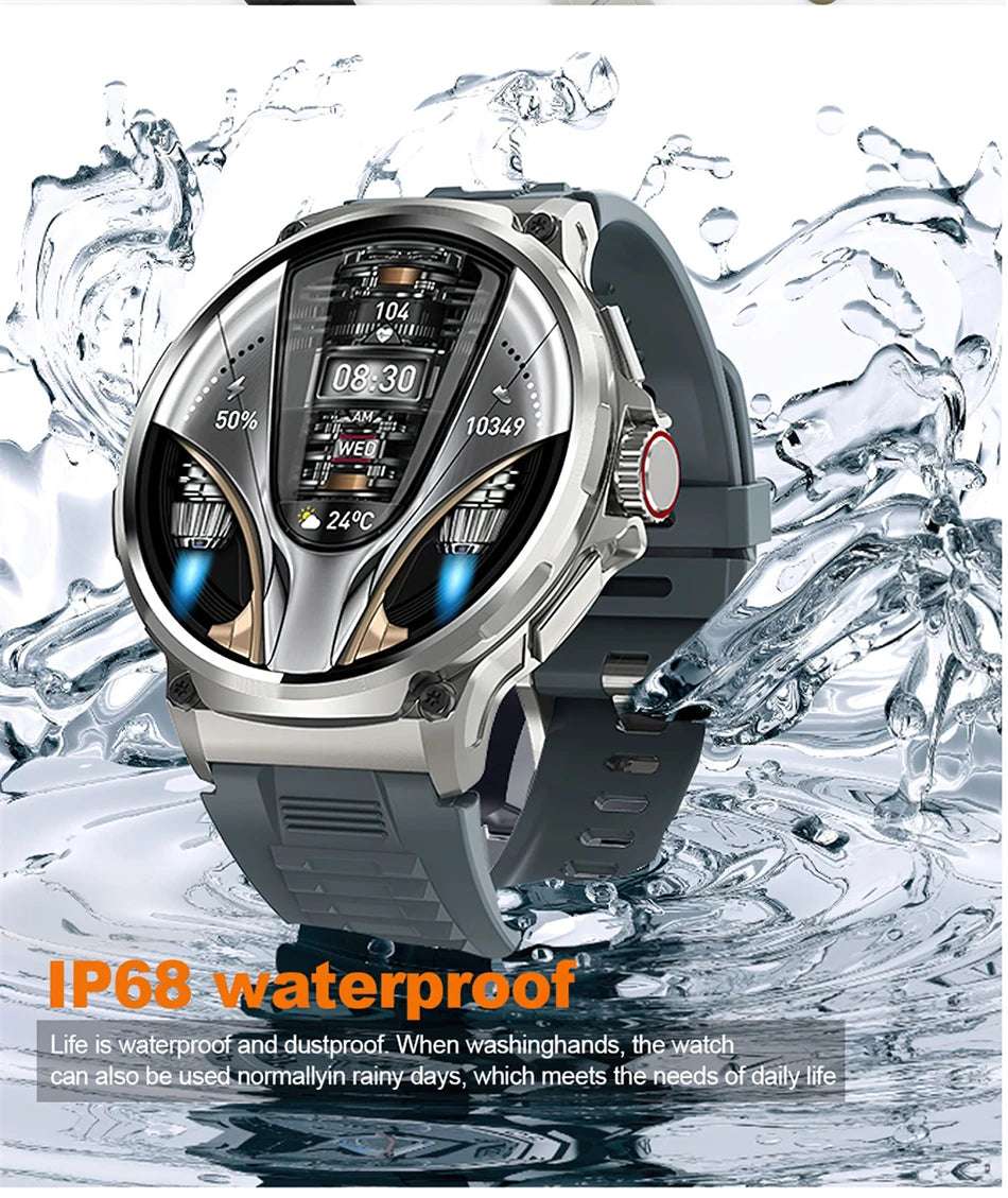 2024 New For Huawei Xiaomi Men GPS Track Smart Watch 1.85 Inch Ultra HD AMOLED Screen 710 Mah Battery Bluetooth Call Smartwatch - Mountain ship