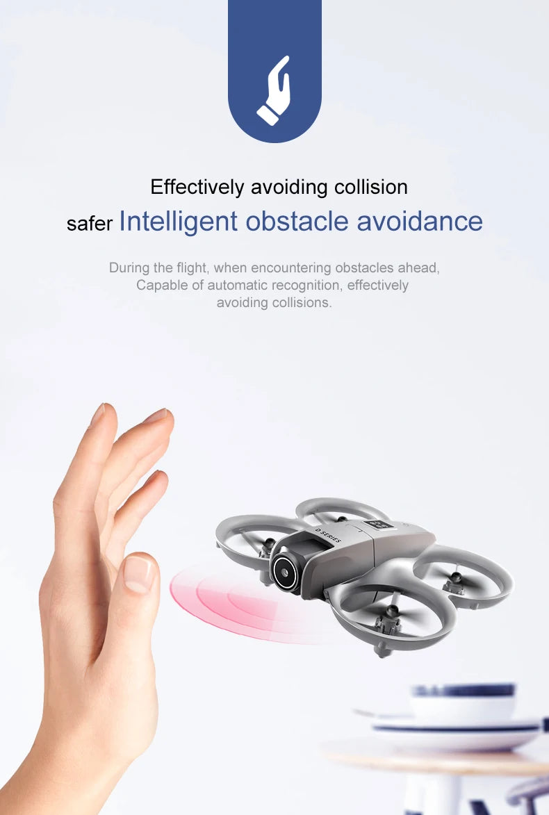 2025 D16 Mini Drone HD Camera 4K 1080P 180 ° Lens Dron Professional Obstacle Avoidance Optical Flow FPV Dron RC Quadcopter Toys - Mountain ship