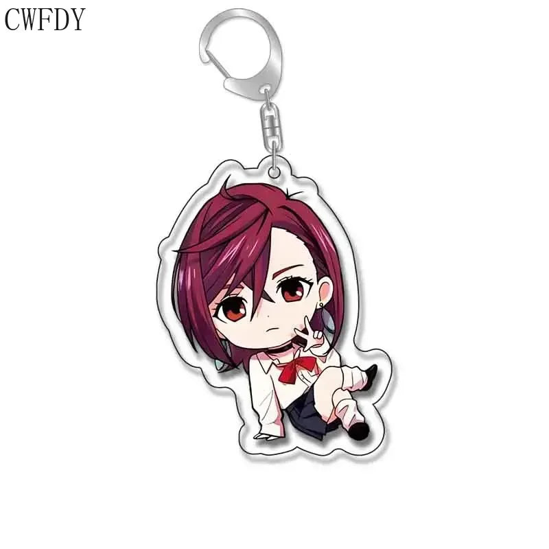 New Anime Dandadan Momo Acrylic Keychain Children Cartoon Badge Pendant Charms Key Chain Jewelry Accessories For Fans Xams Gift Mountain ship