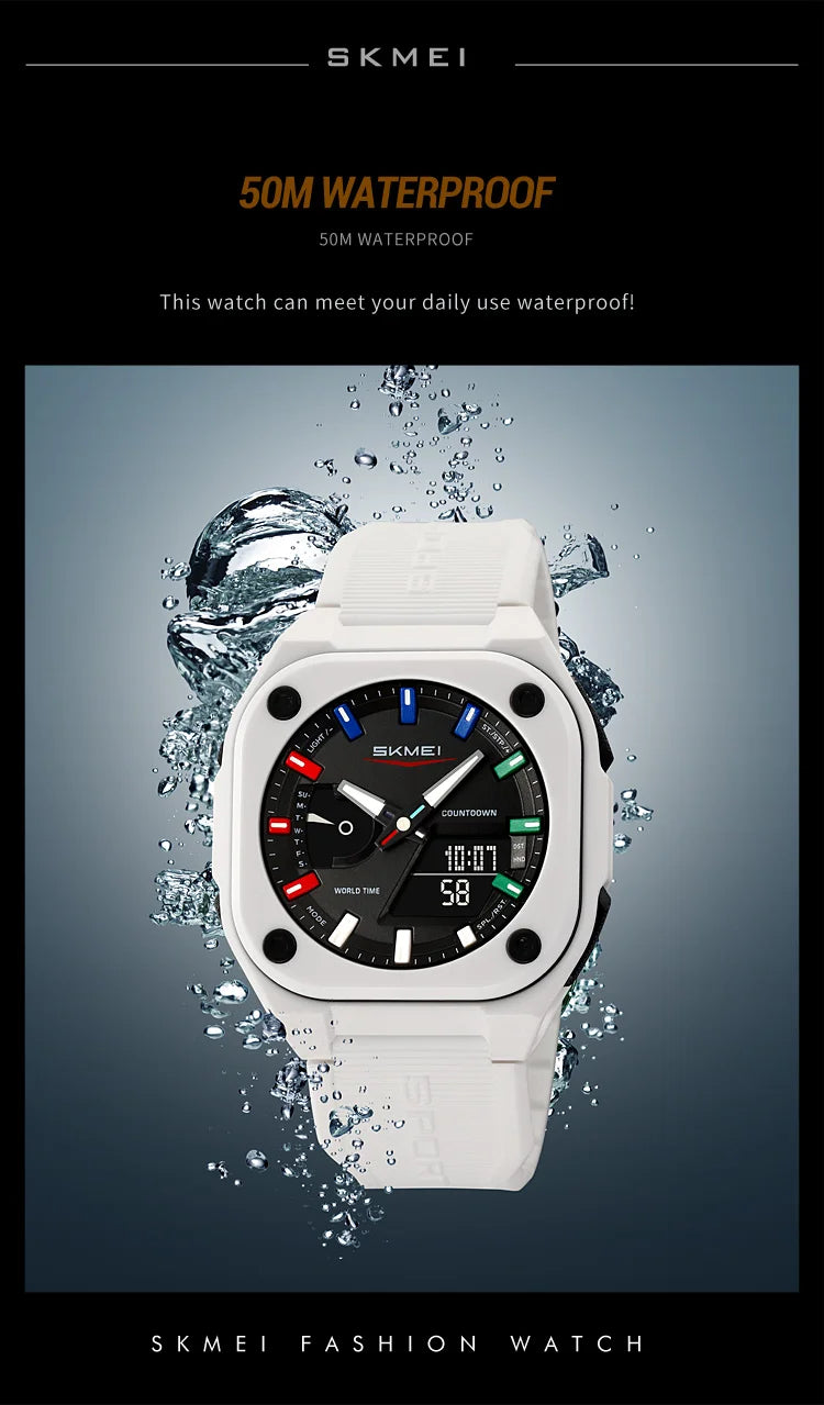 SKMEI Business Digital Electronic Watch Fashion Sports Quartz Watches For Mens Women Waterproof Wristwatches Clock Reloj Hombre - Mountain ship