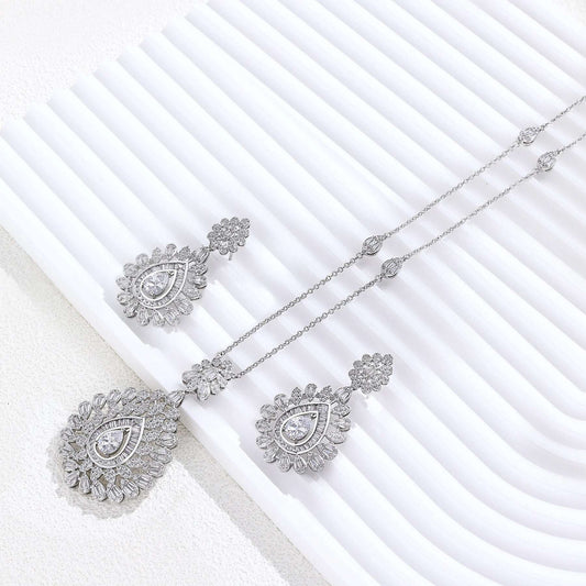 2023 Best selling African Sweater Chain 2-piece Bridal Jewelry Set New Fashion Dubai Jewelry Set Women's Wedding Party - Mountain ship