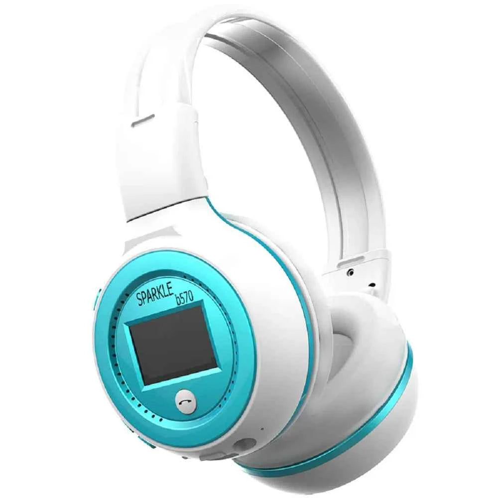 Wireless Headphone Radio Over Ear Bluetooth Compatibility Stereo Earphone Headset for Computer Phone Support FM Audio Card AUX - Mountain ship