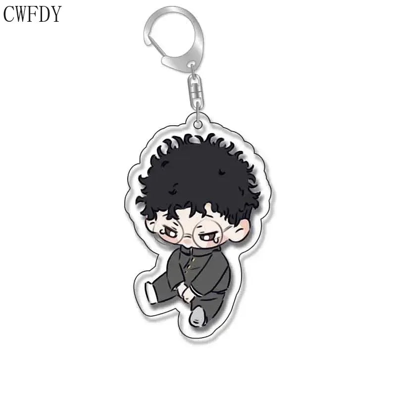 New Anime Dandadan Momo Acrylic Keychain Children Cartoon Badge Pendant Charms Key Chain Jewelry Accessories For Fans Xams Gift Mountain ship